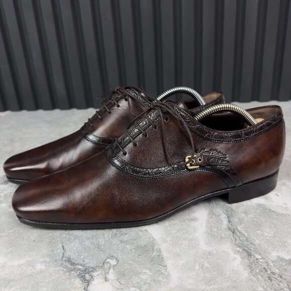 Louis Vuitton Other - Louis Vuitton Derby Dress Lace Up Brown Crocodile 7.5 LV or 8.5 US or 41.5 EUR